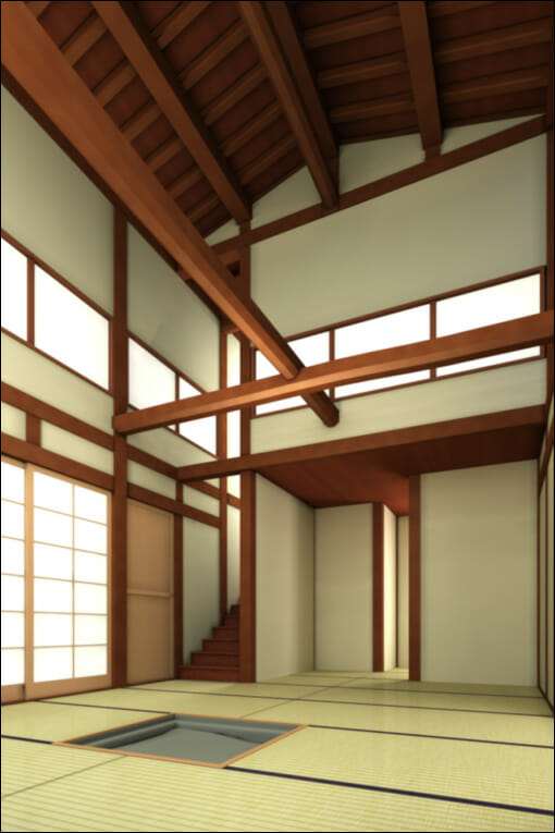 3D 和室 イメージ
